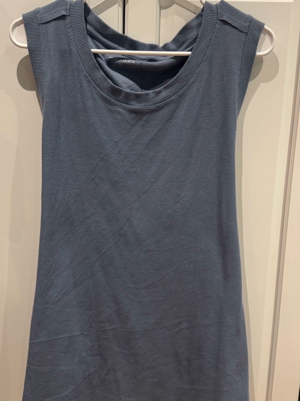 Maurices Slate Blue Ribbed Sleeveless Tank